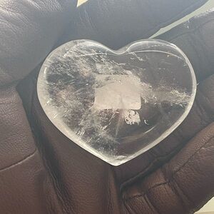 Clear Heart-Shaped Quartz